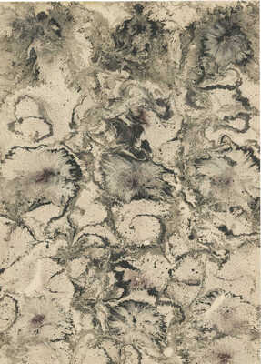 Тарханов Михаил Михайлович. Три композиции эбру в серо-голубых тонах